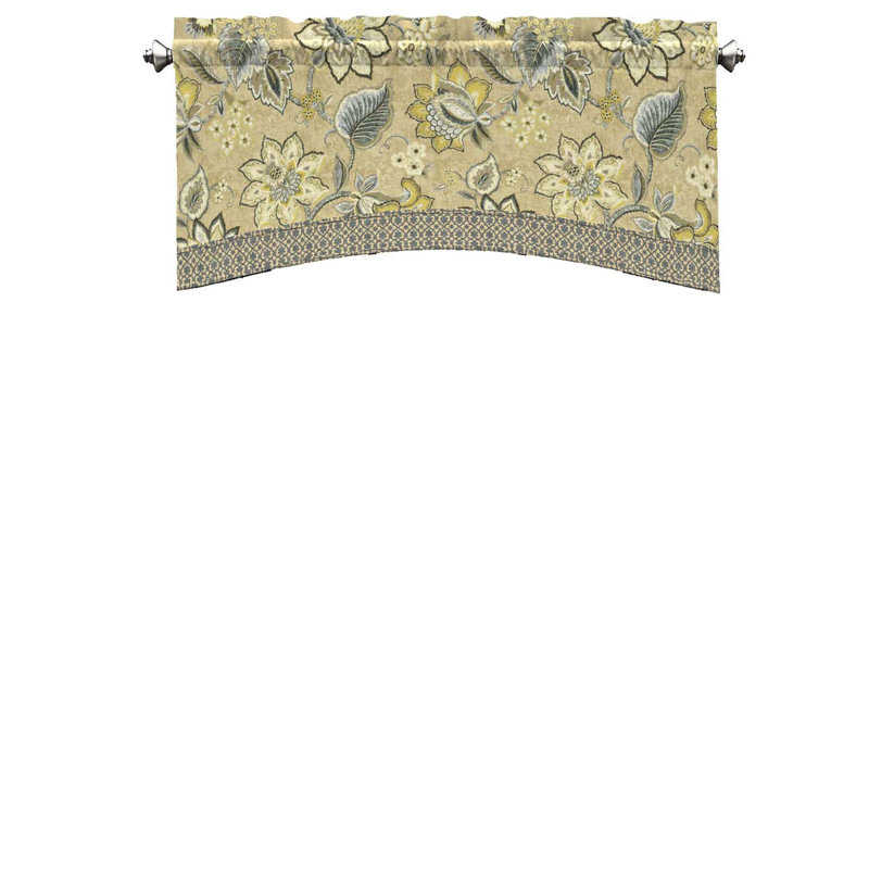 Waverly Brighton Blossom 52" Arched Curtain Valance & Reviews Wayfair